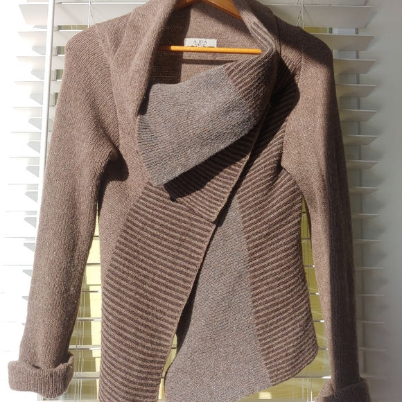 A.IDA Cardigan Cowl Neck Drape Made in Italy Small - Picture 5 of 7